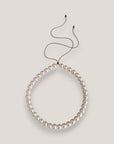 Collar base 10mm perlas de cristal nacarado rosado