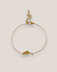 Pulsera isla de Fuerteventura 15mm acero titanio oro rosa con cadena fina soldada