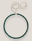 Collar mini base 6mm esponja coral verde verde pino