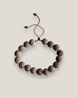 Pulsera base 8mm esponja coral gris claro