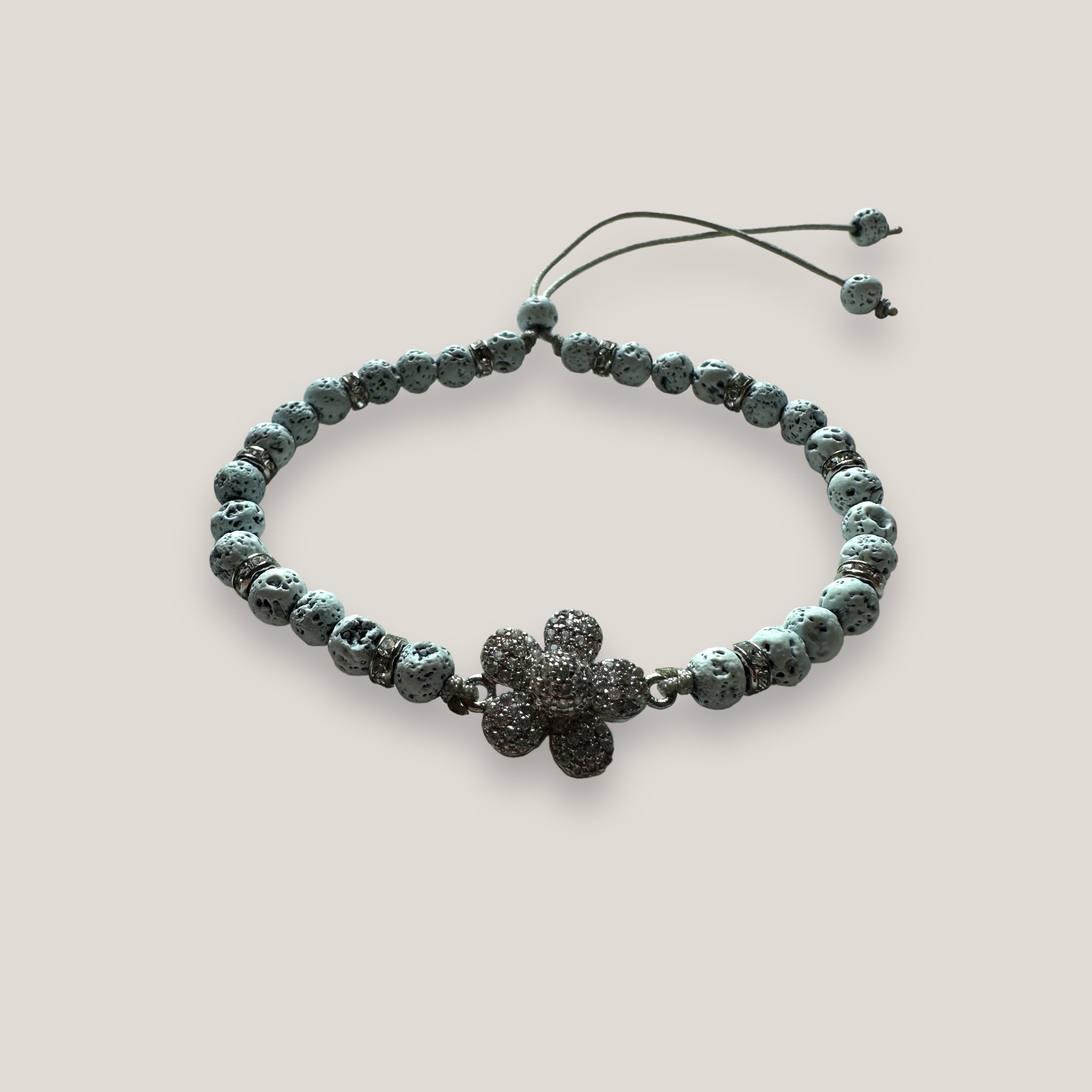 Maxi luxi silver turtle bracelet and lava color