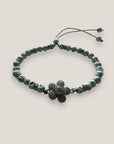 Maxi luxi silver turtle bracelet and lava color