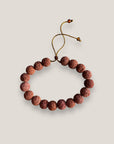 Pulsera base 8mm esponja coral azul granate bravo