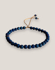 Pulsera mini base 4mm lava azul añil