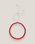 Collar Base 8mm lava roja