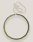 Collar mini base 6mm esponja coral verde verde pera