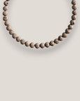 Collar Base 8mm lava marrón claro