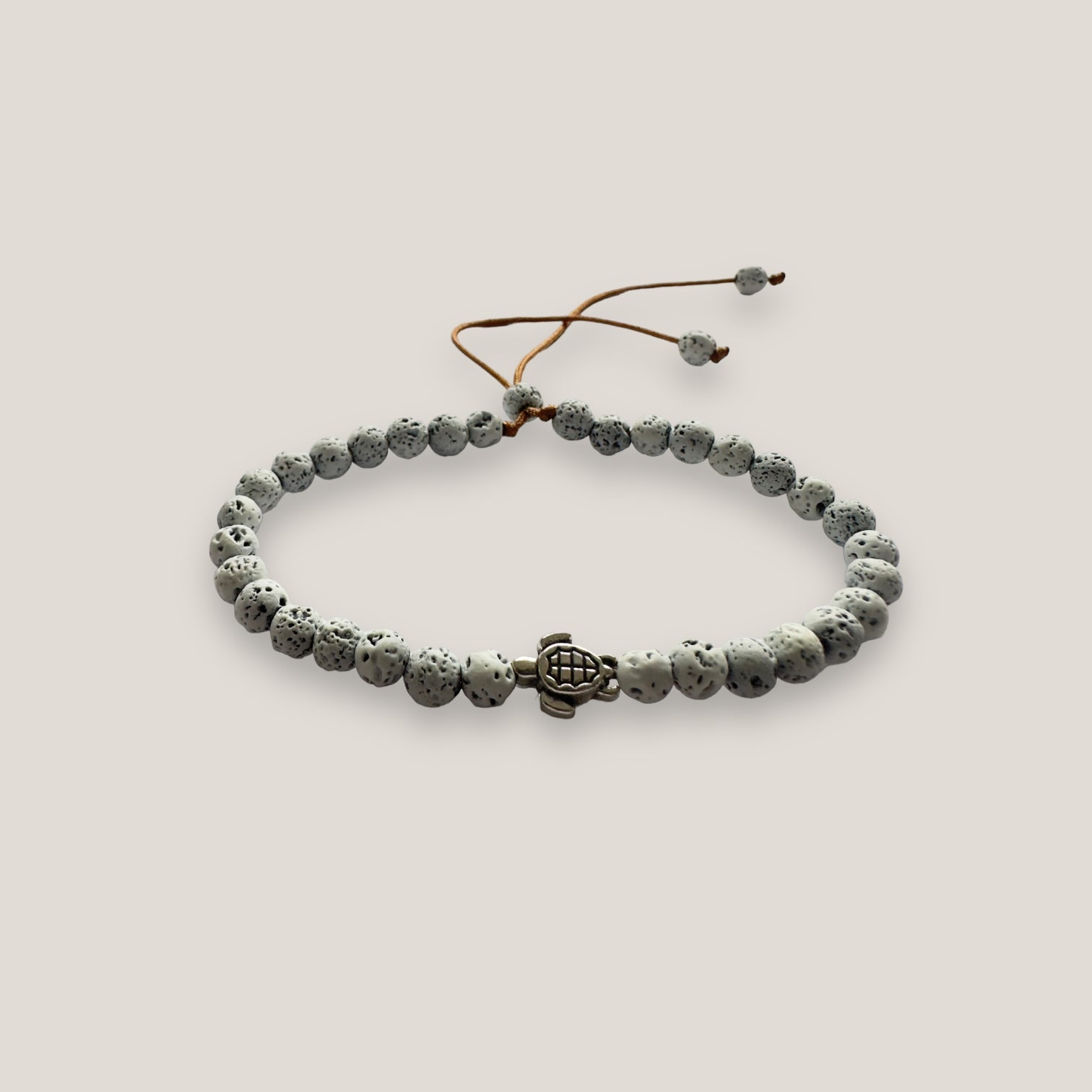 Armband mit silbernem Meerjungfrauenschwanz und weißer Lava