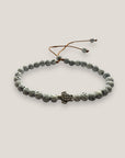 Armband mit silbernem Meerjungfrauenschwanz und weißer Lava