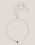 Collar minimal con bola 8mm de lava gris