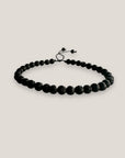 Pulsera base 4mm lava negra