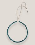 Collar mini base 6mm esponja coral azul turquesa