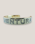 FUERTEVENTURA massives Zirkonia-Kupferarmband, 18 Karat vergoldet