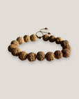 Pulsera base 10 mm esponja coral marrón claro