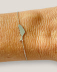 Pulsera isla de Fuerteventura 15mm acero titanio con cadena fina soldada