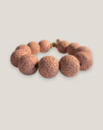 Pulsera grandes cuentas esponja coral rosa