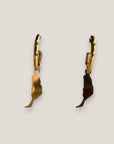 Klick-Creolen mit Anhänger der Insel Fuerteventura, 10 mm goldfarbener Titanstahl