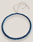 Collar mini base 6mm esponja coral azul indigo isla