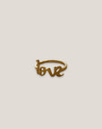 Liebesring aus Stahl und Gold