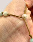 Pulsera Eloise con estrella howlita y amazonitas