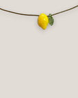 Lemon and leaf necklace