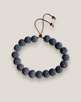 Pulsera base 8mm esponja coral azul marino