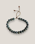 Pulsera base 6mm esponja coral verde salvaje