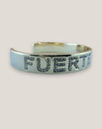 FUERTEVENTURA massives Zirkonia-Kupferarmband, 18 Karat vergoldet