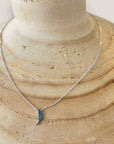 Collar isla de Fuerteventura 10mm acero titanio con cadena fina soldada