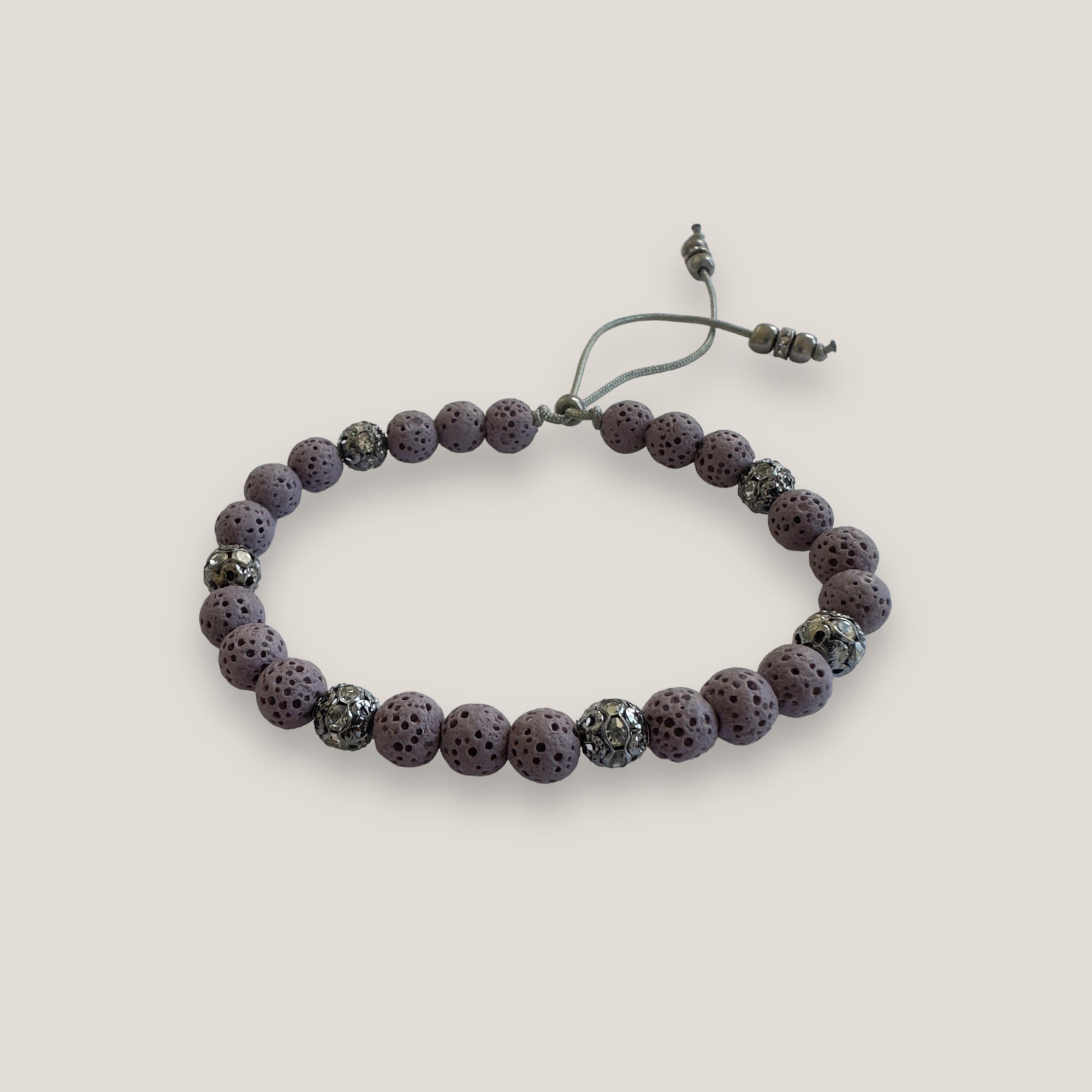 Bracelet with large golden turtle and colored lava