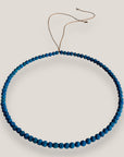 Collar mini base 4mm esponja coral azul indigo isla