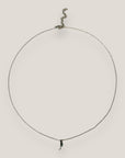 Collar isla de Fuerteventura 10mm acero titanio con cadena fina soldada