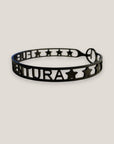 Brazalete Fuerteventura estrellas acero titanio negro
