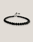 Pulsera base 4mm lava negra