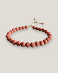 Pulsera medium base 6mm esponja coral rosa