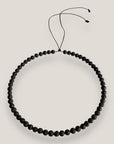 Collar medium base 6mm lava negra