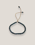 Pulsera mini base 4mm lava azul pavo real
