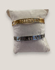 Brazalete Fuerteventura corazones acero titanio