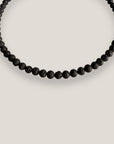 Collar medium base 6mm lava negra