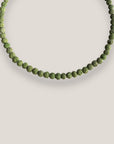 Collar mini base 6mm esponja coral verde verde pera