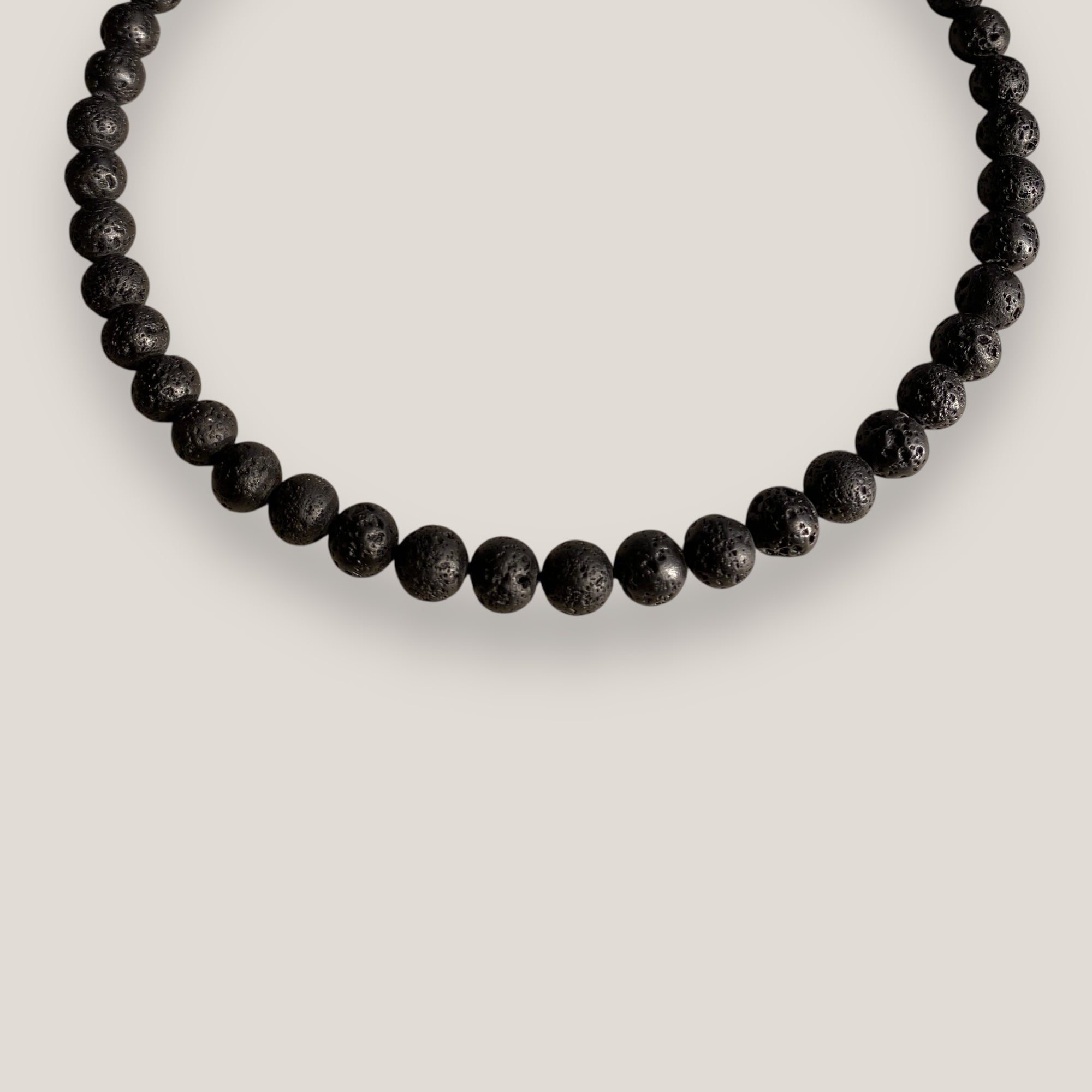 Collar Gran Base 8mm lava negra