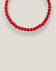Collar Base 8mm lava roja