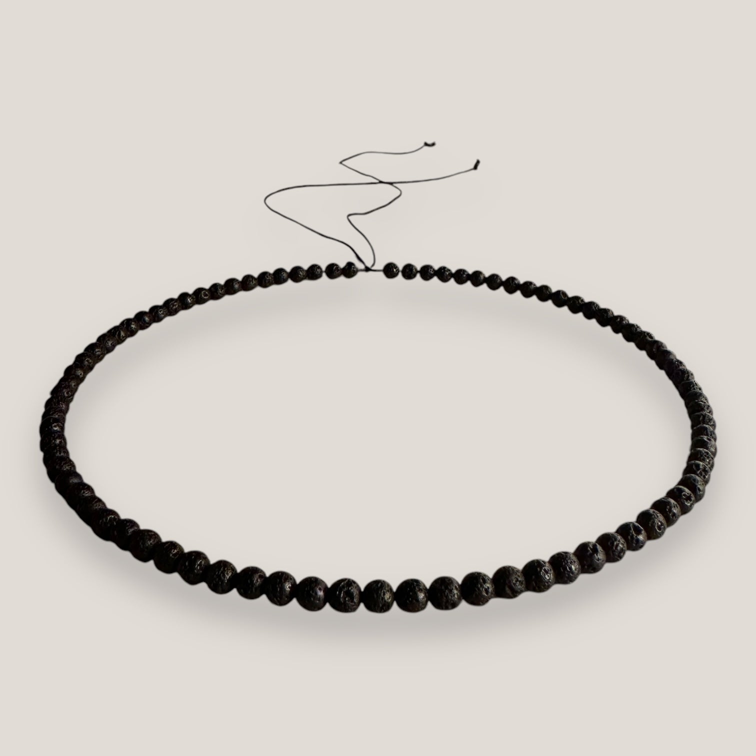 Collar mini base 4mm lava negra