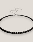 Collar mini base 4mm lava negra
