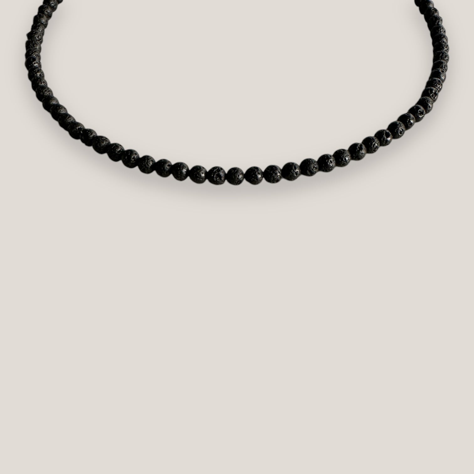 Collar mini base 4mm lava negra