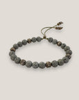 Bracelet with large golden turtle and colored lava