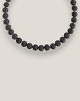 Collar base 10mm lava marrón oscuro