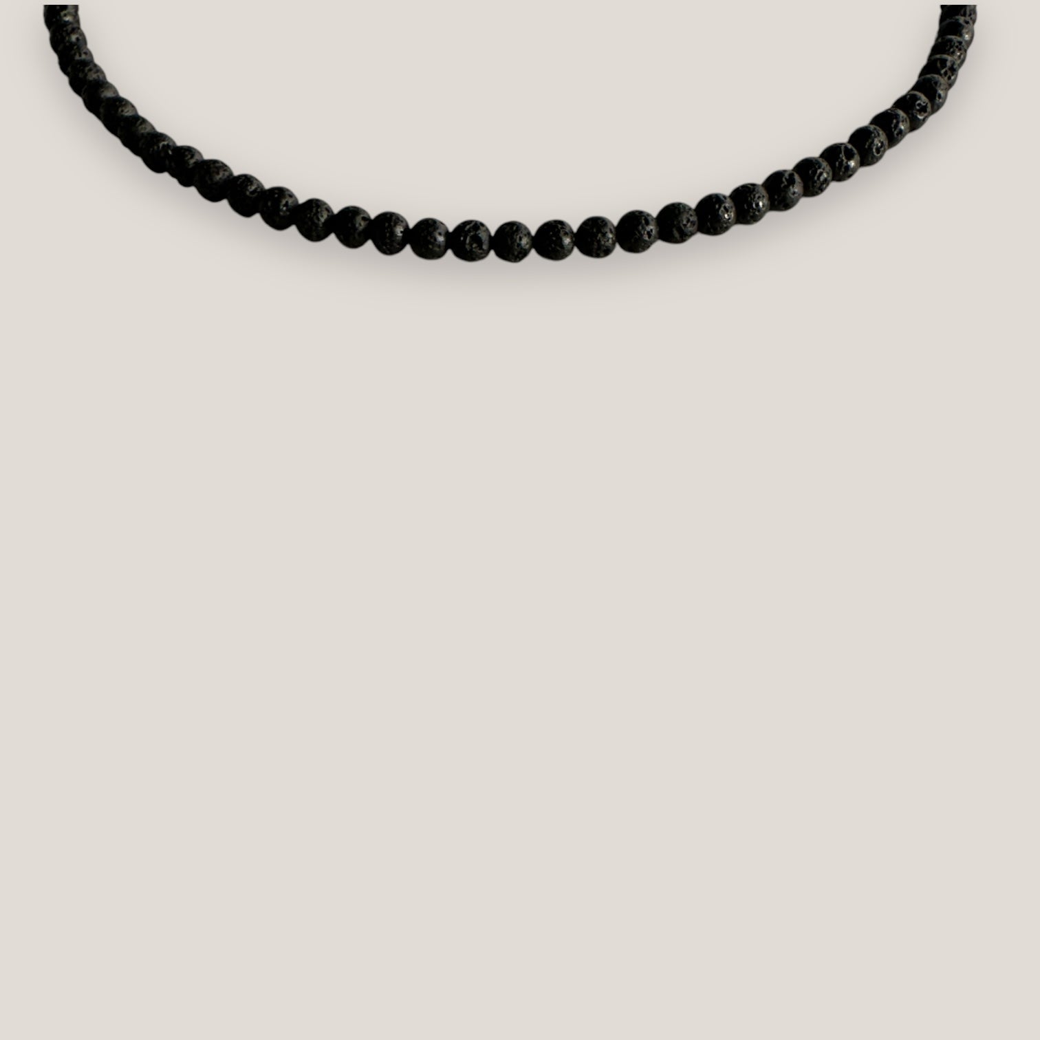 Collar mini base 4mm lava negra
