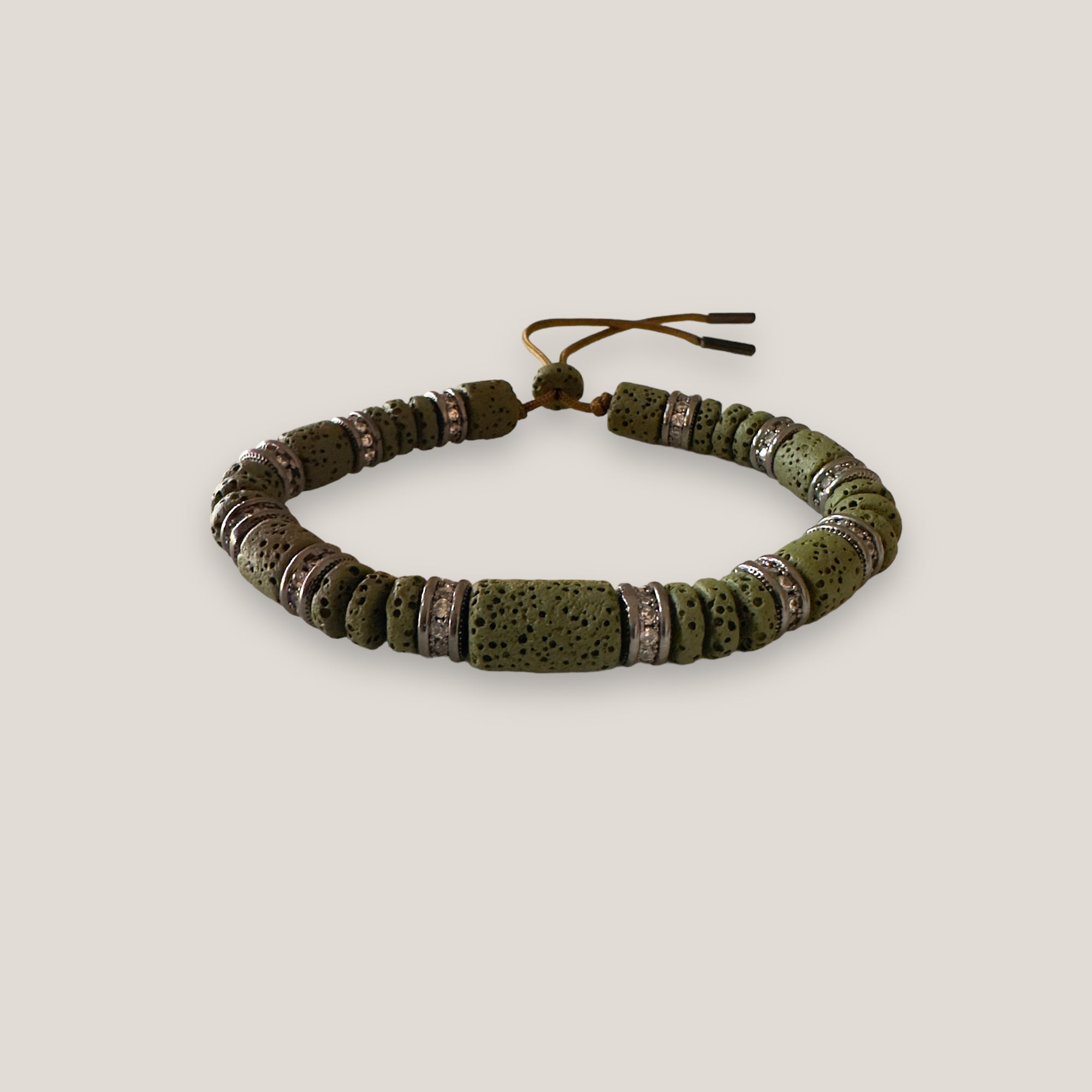 Maxi luxi silver turtle bracelet and lava color