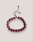 Pulsera base 8mm esponja coral fucsia